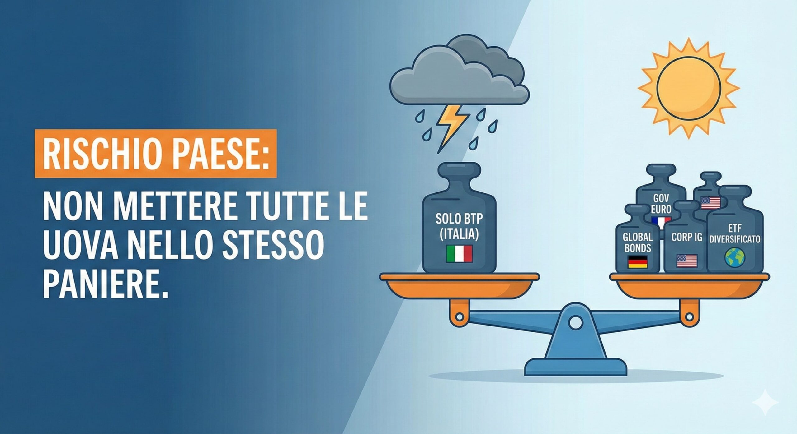 Solo BTP in portafoglio? Il Rischio Paese: cos’è, perché conta e come gestirlo